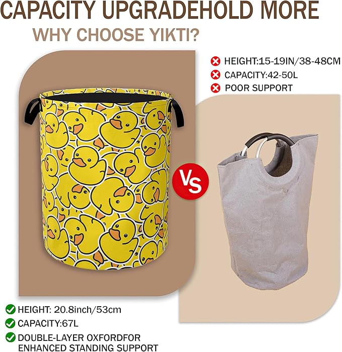 Collapsible Laundry Basket, Cute Cartoon Animal Hampers