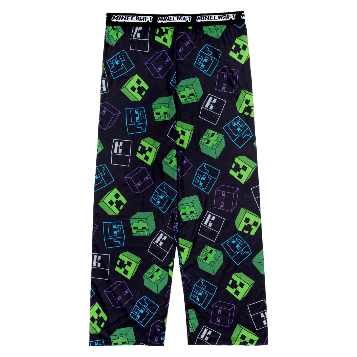 Minecraft boys Pajama Bottom, Night Scene, Medium US
