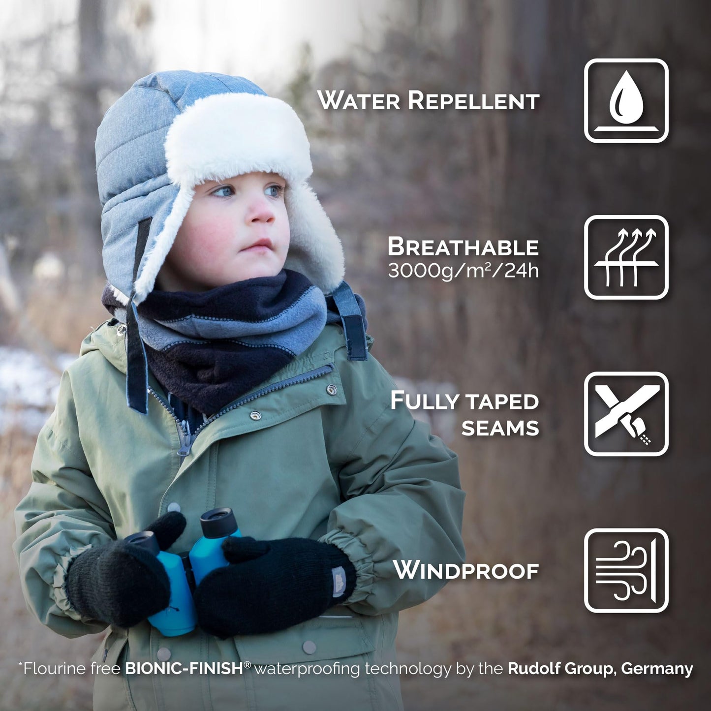 JAN & JUL Girls Kids Windproof Trapper Winter Hat Faux Fur (L: 2-5T, Dusty Pink)