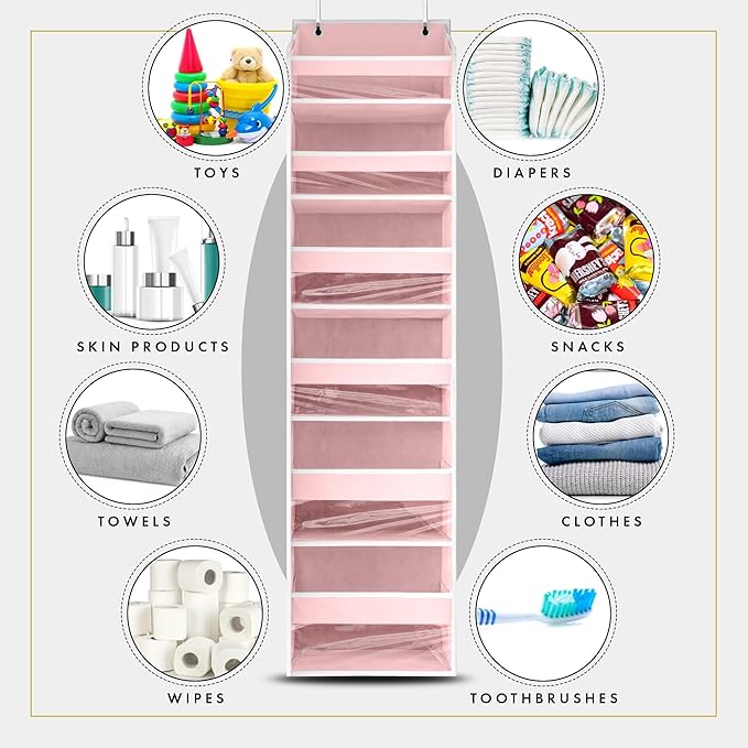 HOMELUX THEORY UPGRADED 6 Tiers Over The Door Organizer Hanging