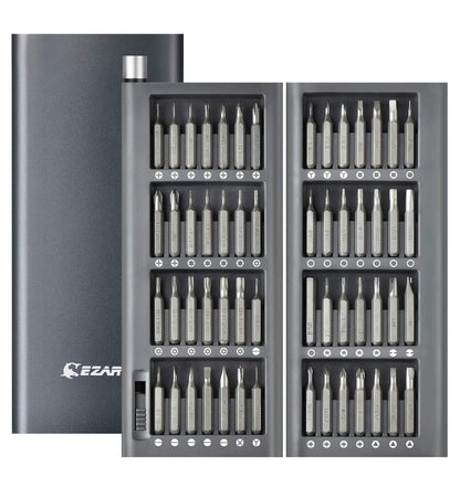 EZARC 57 in 1 Precision Screwdriver Set, Aluminum Handle S2 Tool Steel Driver Bit, Portable Tool Kit for Mobile Phone, Electronics, Household DIY Repair