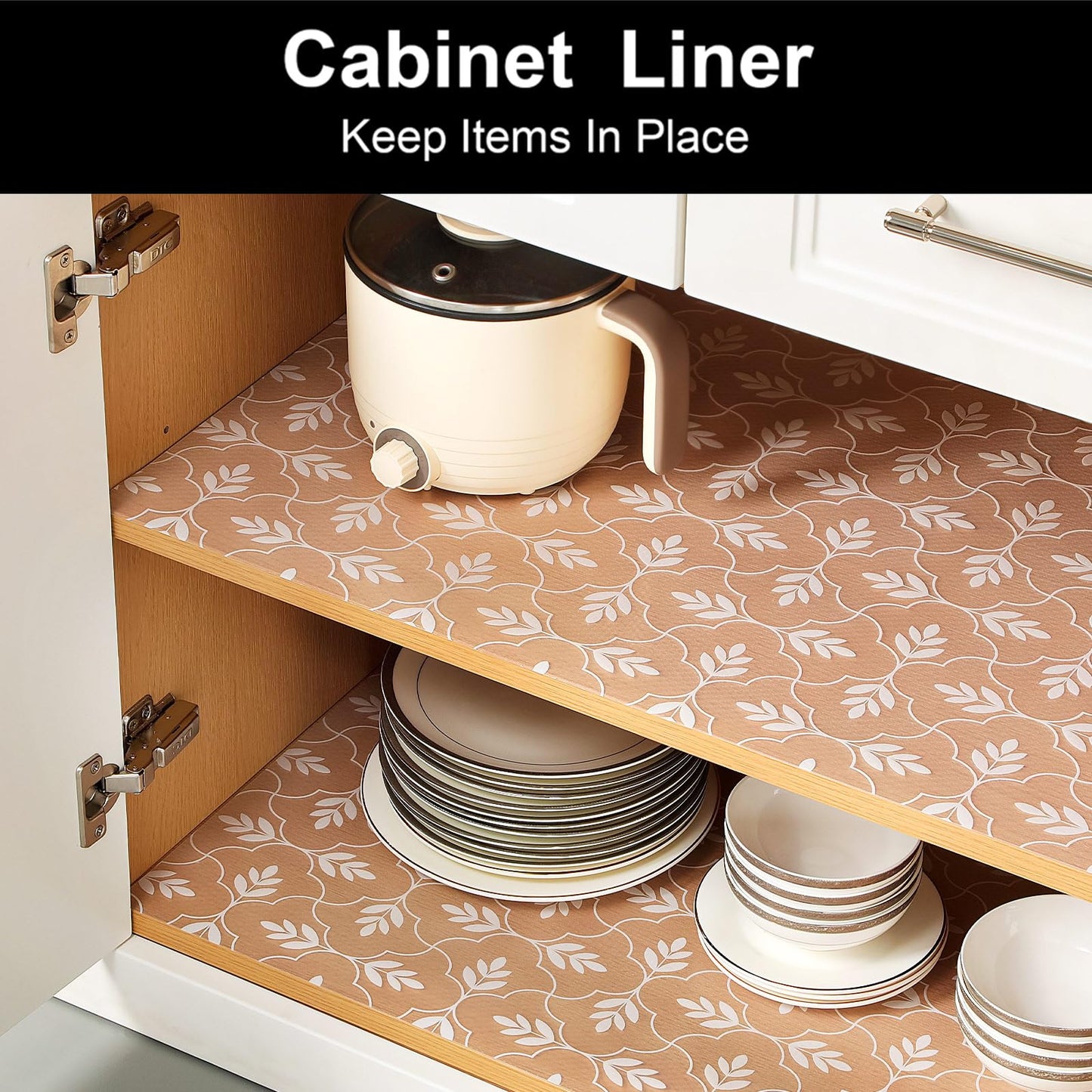 Cooyes Shelf Drawer and Cabinet Liner, Washable Oil-Proof Shelf Liners for Kitchen Cabinets, Shelves, Refrigerator, Non-Adhesive Drawers Mats(Transparent, 11.8 x 118 Inch)