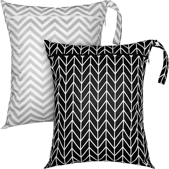 Shappy 2 Pcs Large Travel Laundry Bag Washable Waterproof Wet Dry Large Dirty