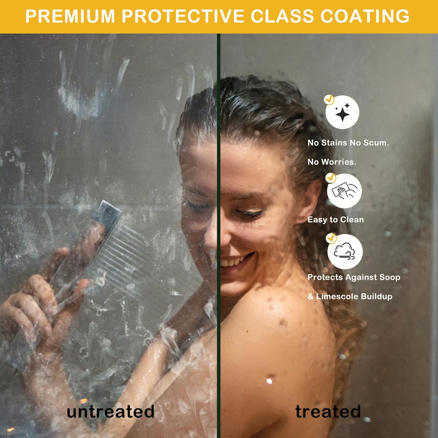 Bathtub Shower Door, 60" W x 59" H Sliding Tub Door with Dual Panels, 6mm (1/4") SGCC Tempered Glass with Explosion-Proof Film & Protective Coating, Matte Black Aluminum Alloy Frame