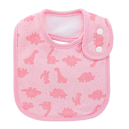 Hakochia Waterproof Baby Bibs Organic Cotton Soft Absorbent Baby Bandana Drool Bibs With Adjustable Snaps for Girls Teething and Drooling 3-36 Months