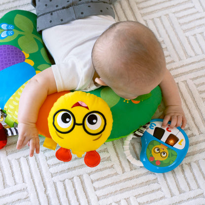 Baby Einstein, Cal-a-Pillow, Tummy Time Activity Pillow, Multisensory, Cal The Caterpillar, Ages 0+ Months