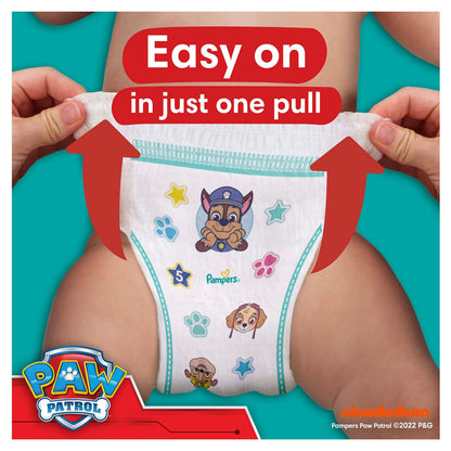 Pampers Baby-Dry Nappy Pants Paw Patrol Edition Size 6, 138 Nappies, 14kg-19kg, with Our 360° Pants Fit to Help Prevent Leaks