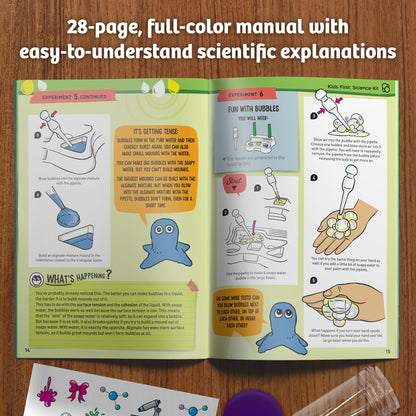Thames & Kosmos Kids First Science Kit | STEM Learning, Intro to Chemistry for Ages 5+ | Safe & Educational Lab Setup with 20+ Durable Tools, 12 Experiments | Explore Lab Skills & Science Concepts