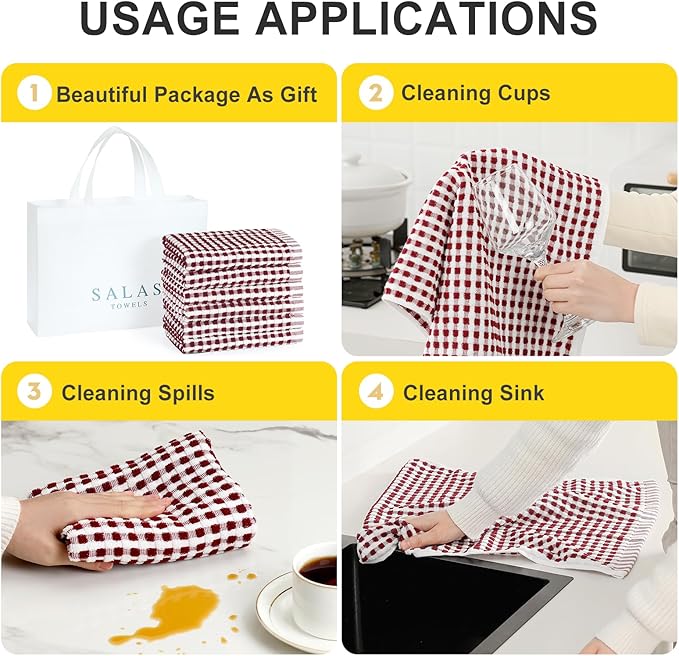 SALAS Cotton Dish Towels Cloths