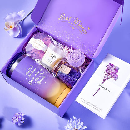 Christmas Gifts for Women, Birthday Gifts for Mom, Wife, Her, Girlfriend, Sister, Bestie - Self Care Spa Gift Baskets for Women, Best Friends, Teacher, Employee Appreciation, Anniversary Gifts