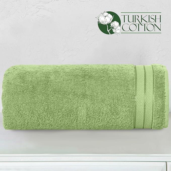 Elegant Comfort Three Line Popcorn Extra Large Luxury Bath Towel