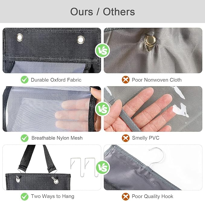 Legging Organizer, Foldable Hanging Closet Organizer