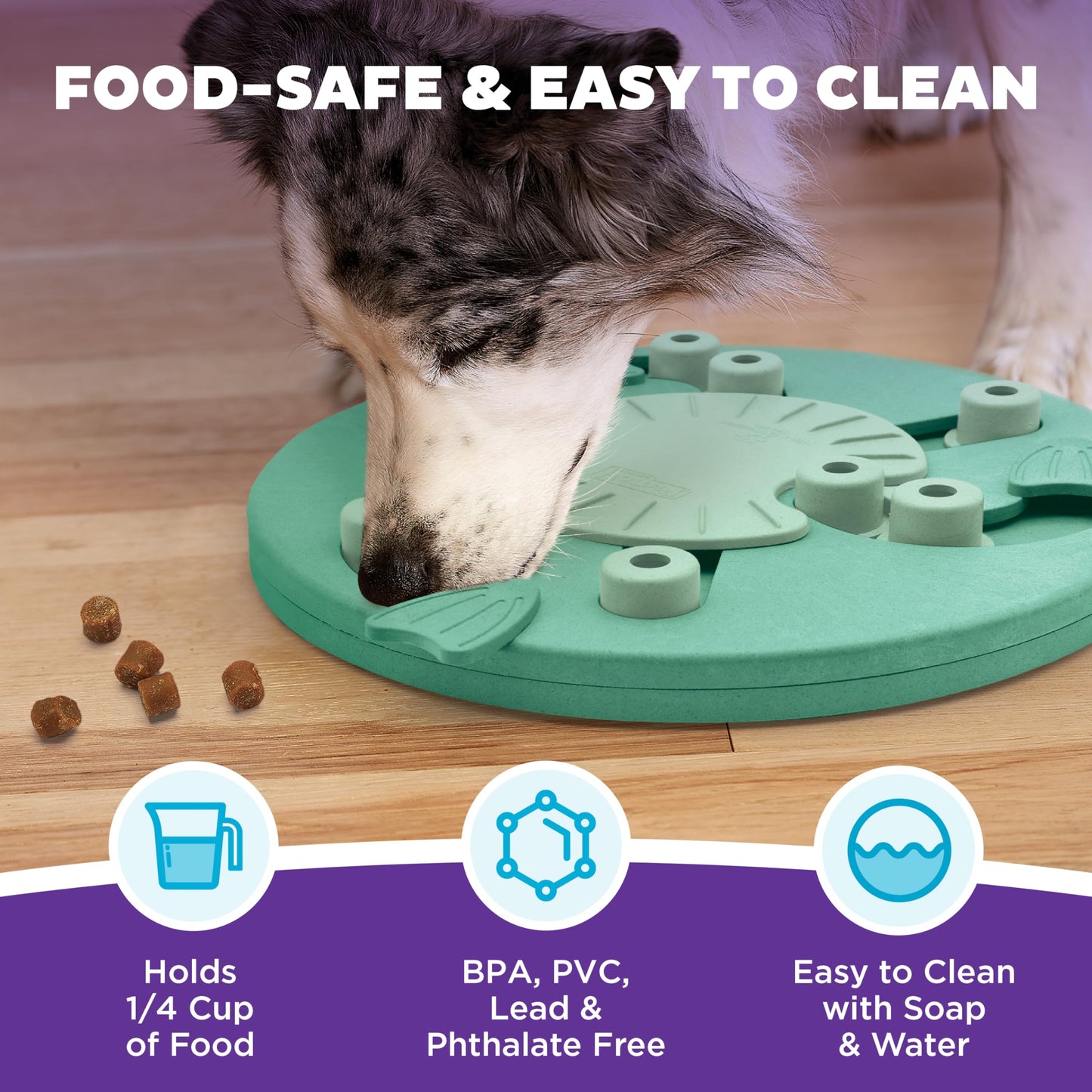 Hound Nina Ottosson Interactive Dog Toys - Advanced Level 3 - Dog Puzzle Toys & Treat Dispenser for Boredom Relief, Mental Stimulation & Dog Enrichment, Reduces Anxiety, Engages Smart Dogs