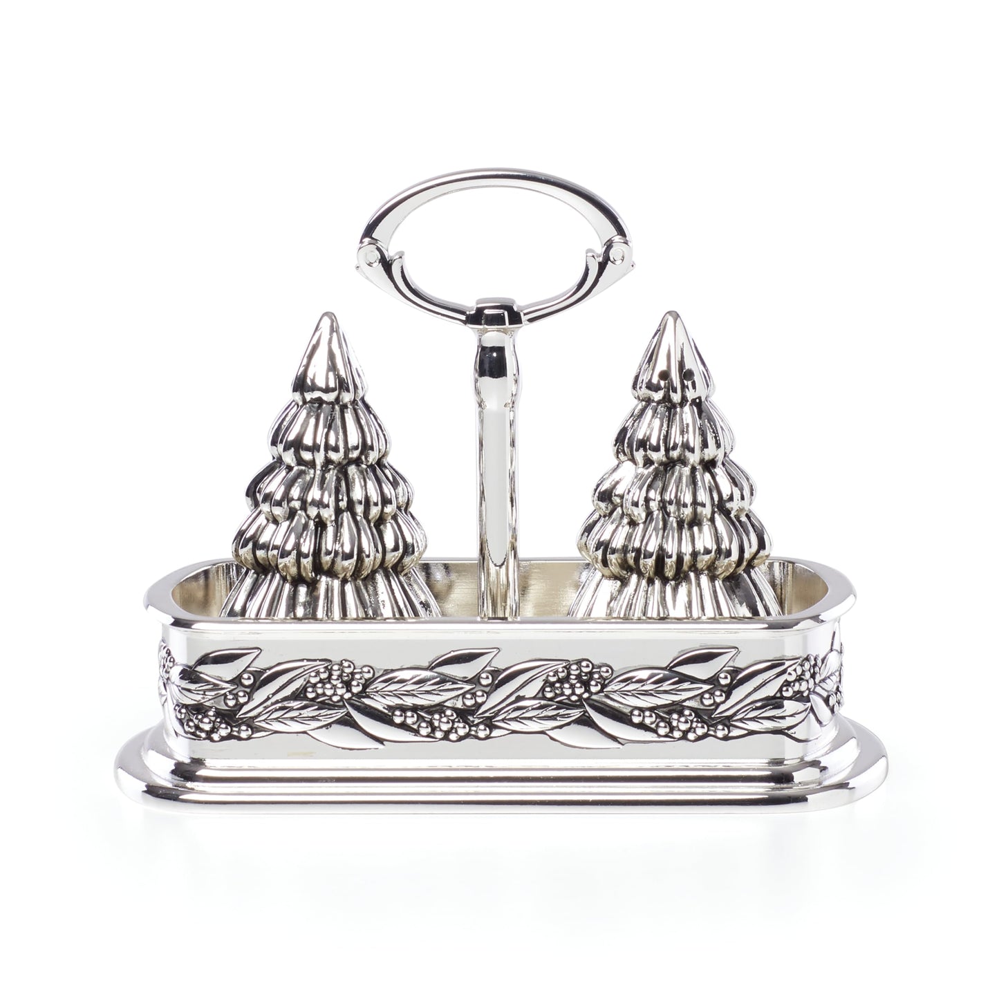 Reed & Barton Snow Berry Salt & Pepper Caddy, 2.60 LB, Metallic