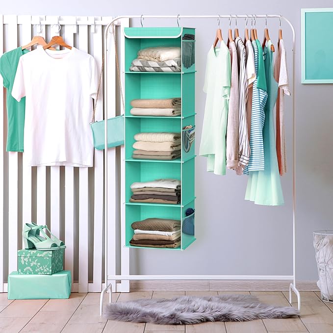 Simple Houseware 5 Shelf Hanging Closet Organizer