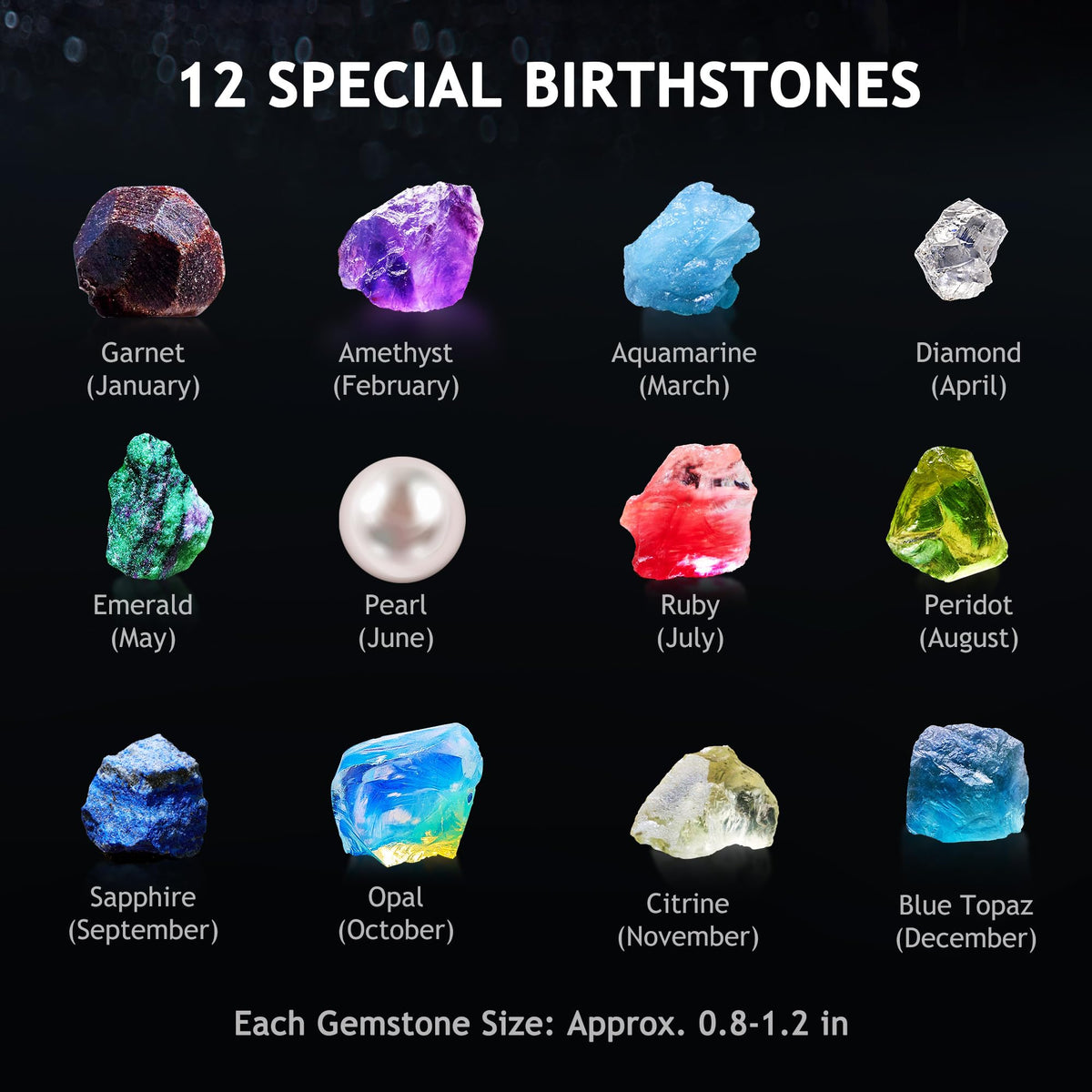 Japace Earth Science Kits for Kids Age 6-8-12-14, Birthstone Gemstone Dig Kit, Geology Kit with Break Your Own Geodes, Crystal Growing Experiment, Rock Mining Kit Birthday Gifts Toys for Boys Girls