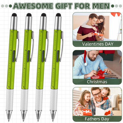 Maitys 48 Pcs Men Gifts for Father's Day:6 in 1 Screwdriver Multi Tool Pens 3 x 5 Waterproof Notebooks Multi Tool Pens for Dad Husband Engineer Father's Day Birthday Gifts