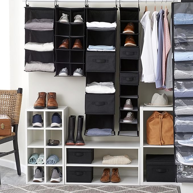 Household Essentials 10 Pocket Hanging Shoe Closet Organizer