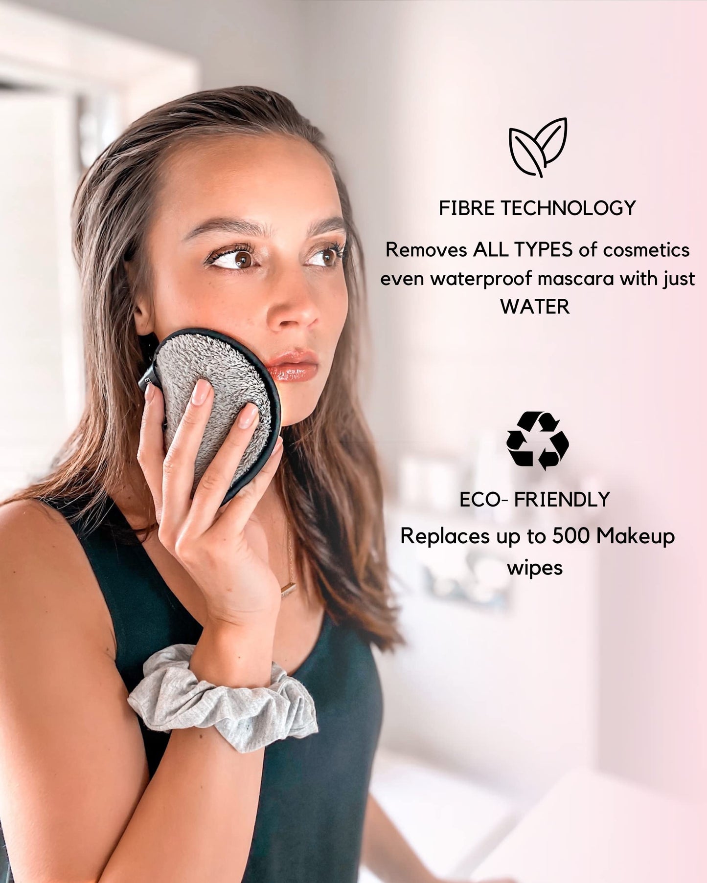 Ogato® Reusable Makeup Remover Pads and Eye Makeup Remover Pads Set - Just Use Water- XL Reusable Face Pads - Eco Friendly - FREE Laundry Bag - Makeup Remover Cloth For All Skin Types