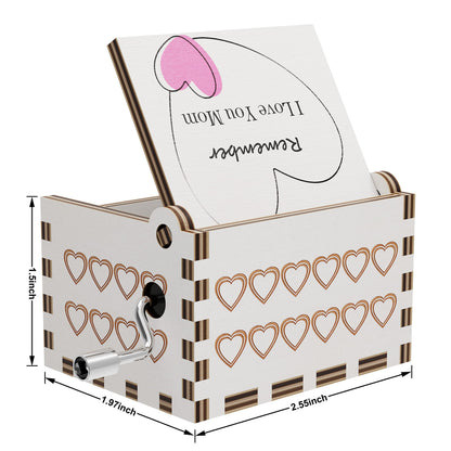 Huntmic You are My Sunshine Wood Music Boxes,Laser Engraved Vintage Wooden Sunshine Musical Box Gifts for Girlfriend,Boyfriend,Family Friends,On Birthday,Festival (to My Mother)