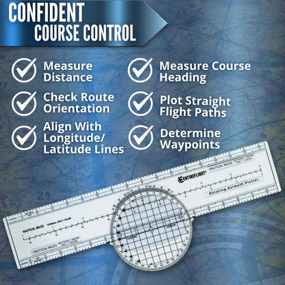 EntireFlight - E6B Flight Computer, Aviation Plotter, & Manual Box Set - Essential Pilot Accessories and Aviation Tools for Your Flight Bag - Use with IFR VFR Sectional Charts - Flight Calculator