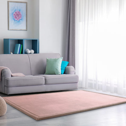 Paco Home Nursery Area Rug Kids Rug For Bedroom Girls Boys Soft Non-slip Modern, Size:200x280 cm, Colour:Pink-Rose