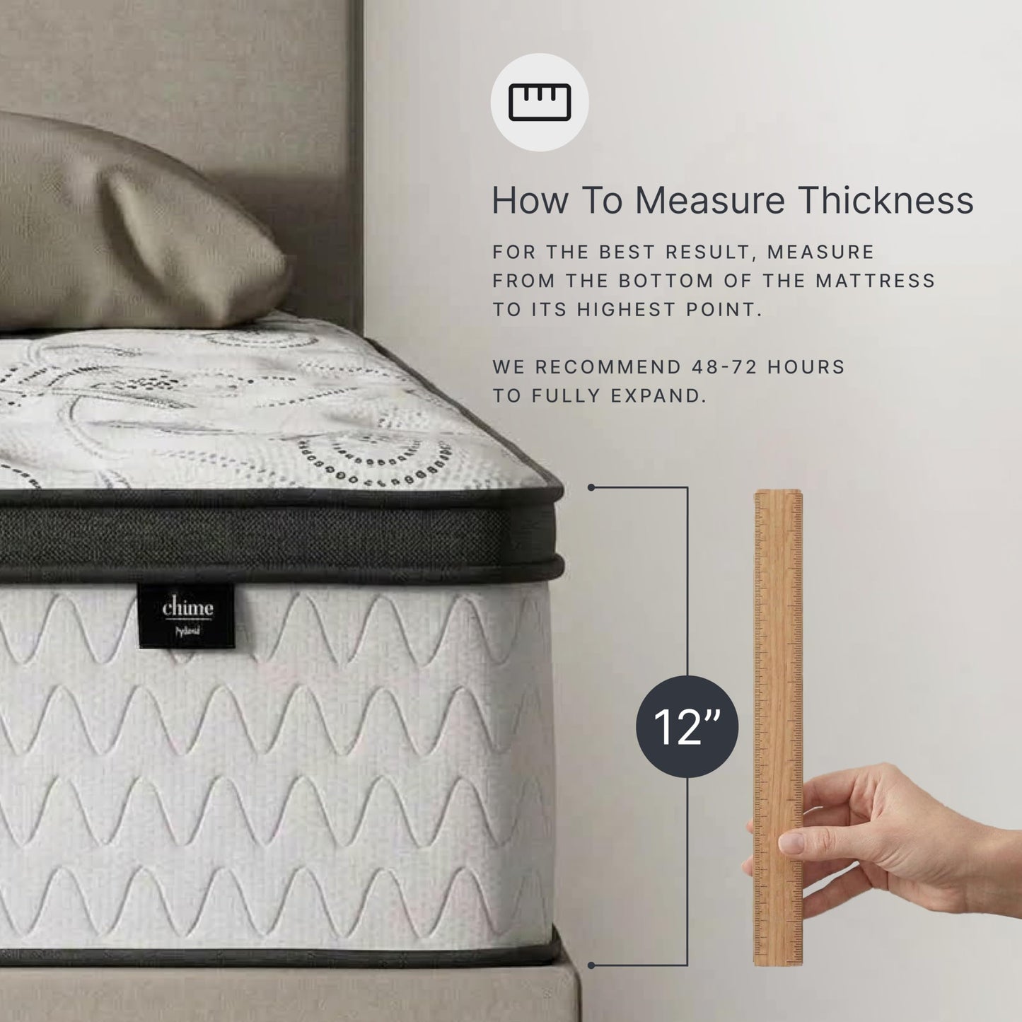 Signature Design by Ashley Queen Size Chime 10 Inch Medium Firm Memory Foam Mattress with Green Tea & Charcoal Gel for Pressure Relief, Fiberglass Free, Mattress In A Box