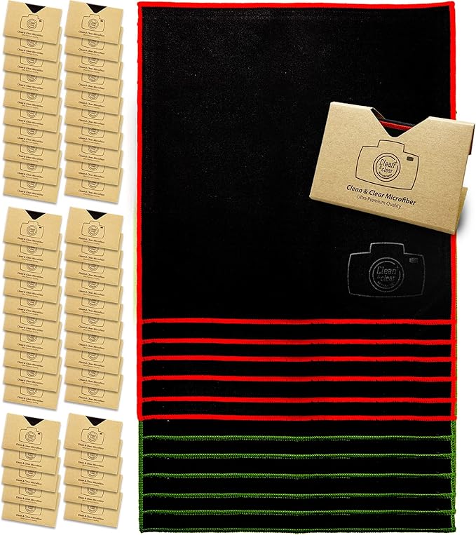 Clean & Clear Microfiber Cleaning Cloth, EXTRA LARGE ULTRA PREMIUM Microfiber