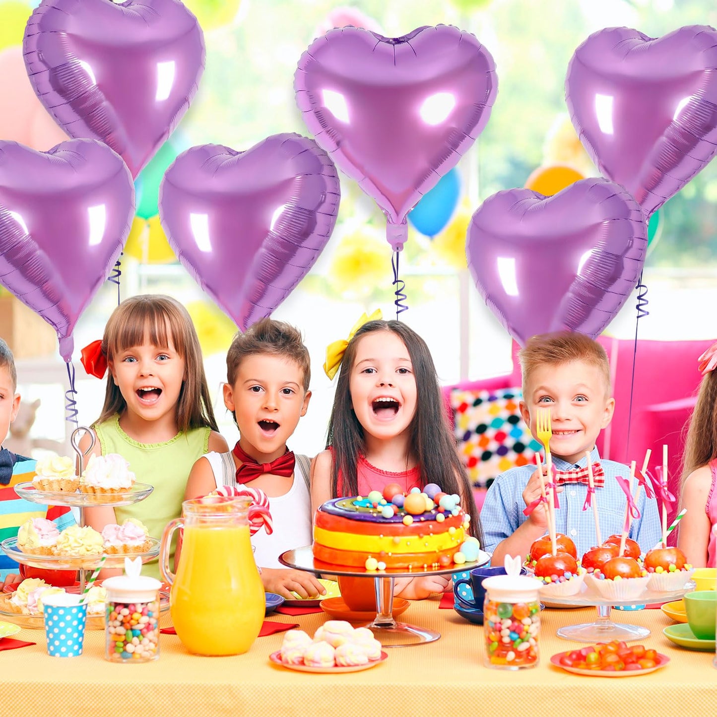12 Pcs Red Heart Balloons,18 Inch Heart Foil Balloons Love Balloon Valentine Balloon for Birthday Party Wedding Engagement Party Baby Shower Valentine Day Decorations (red)
