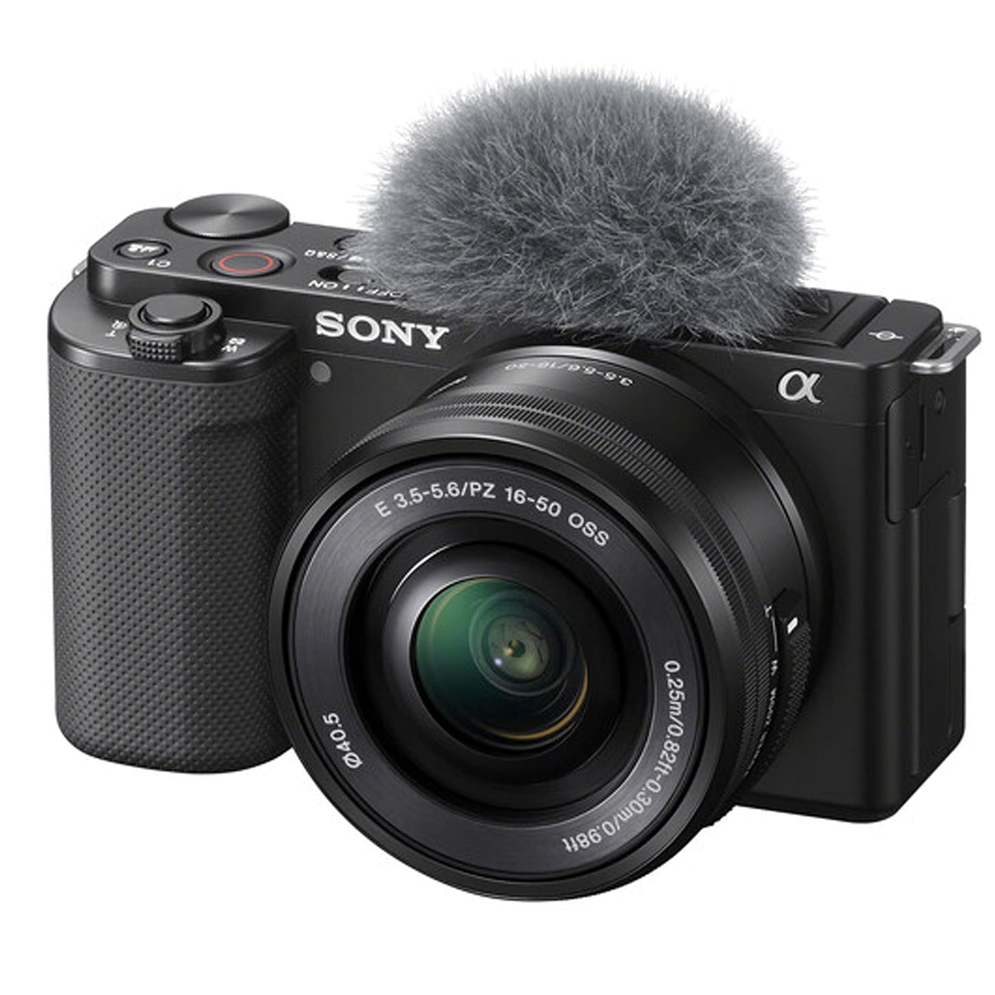 Sony ZV-E10 + 16-50mm Lens, LED Light, Microphone, 128GB Extrem Speed, U-Grip, Filters, Tripod, Case, Software, & More – Pro Video Bundle (38pc)