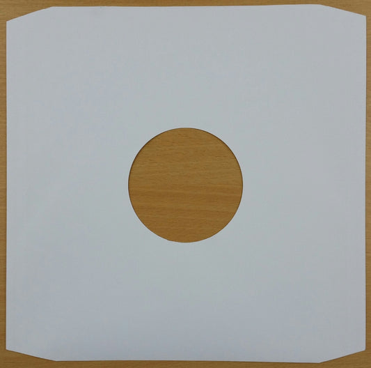12" White Paper Record Inner Sleeves x 50