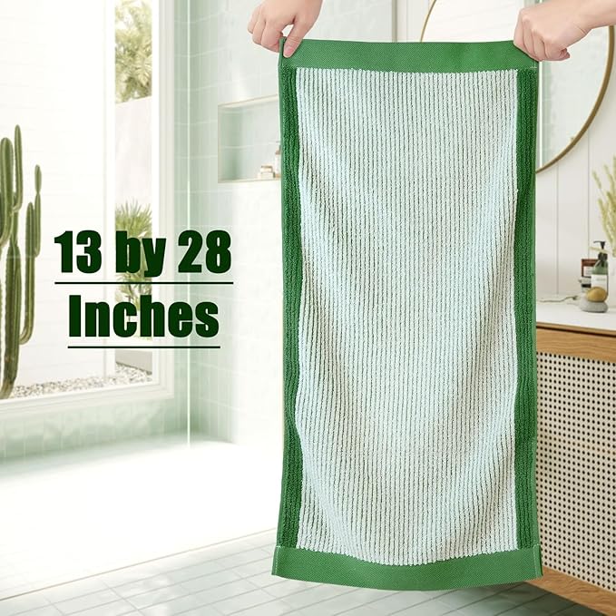 Cleanbear Hand Towels for Bathroom, Ultra-Soft 100% Cotton Hand Towels