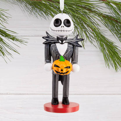 Hallmark Disney Tim Burton's The Nightmare Before Christmas Jack Skellington Nutcracker Christmas Ornament, Gifts for Disney Fans
