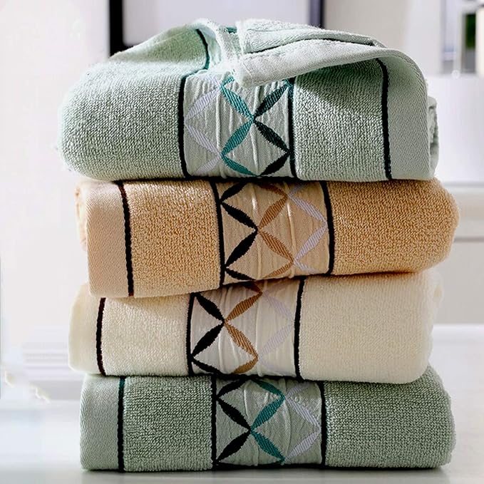 4 Pack Cotton Hand Towels, 100% Cotton Face Towels,
