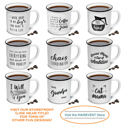 MAINEVENT All I Need is A Little Coffee and A Whole Lot of Jesus Mug 11 Ounce, All I Need is Coffee And A Whole Lot of Jesus Ceramic Mug