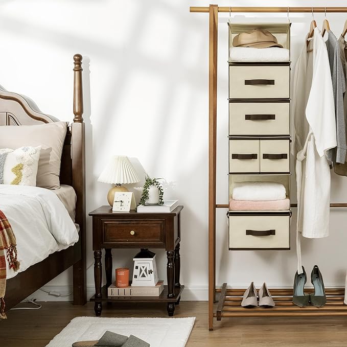 GRANNY SAYS Hanging Closet Organizers and Storage 6 Shelves, Closet Hanging