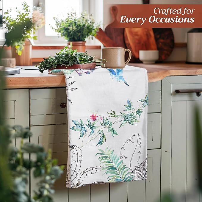 Maison d' Hermine Kitchen Towels Set of 3 100% Cotton 27.50" x 20" Reusable