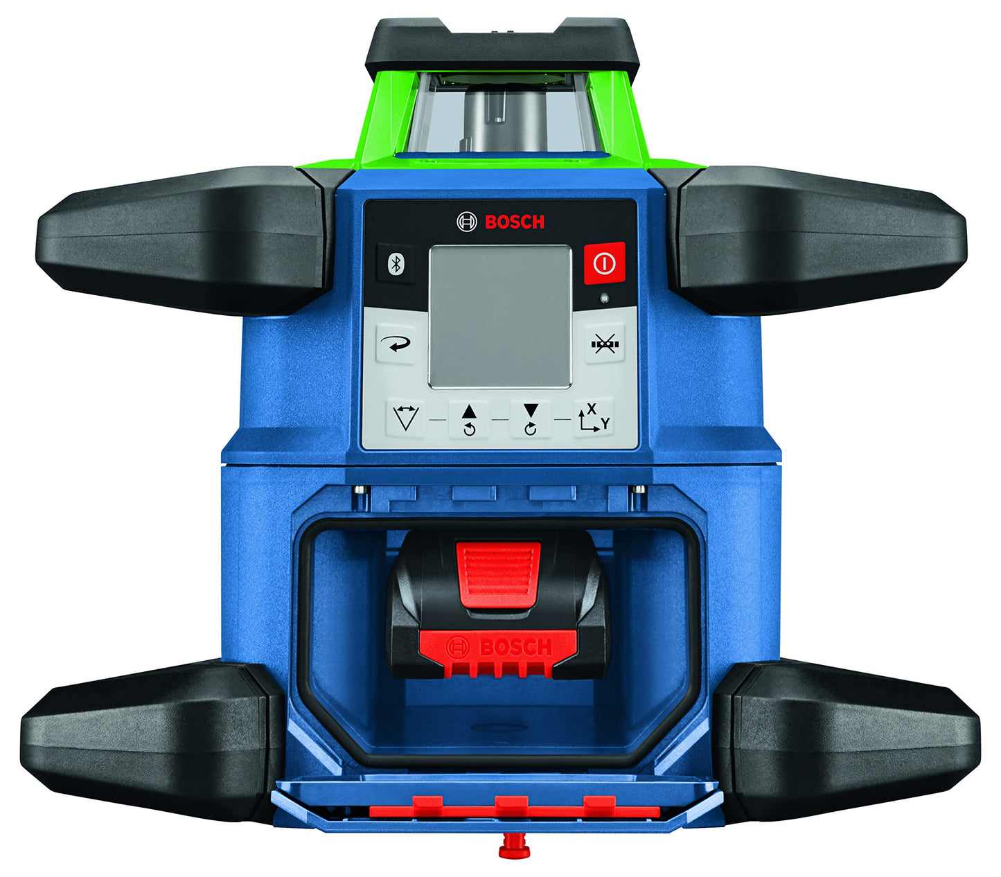BOSCH GRL4000-90CHVK REVOLVE 18V Connected Green-Beam Self-Leveling Horizontal/Vertical Rotary Laser Kit, Includes CORE18V 4 Ah Battery & Charger, Tripod, Rod, Receiver, Carrying Case, & Accessories