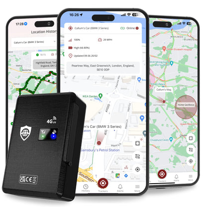 SafeTag Mag 4G – Rechargeable Magnetic 4G LTE GPS Tracker, Car, Van, Motorbike, Caravan, etc. 34-195 Countries, 90 Day Standby, Real Time Tracking and Alerts, 7 Day Free Trial+SIM Included, UK Company