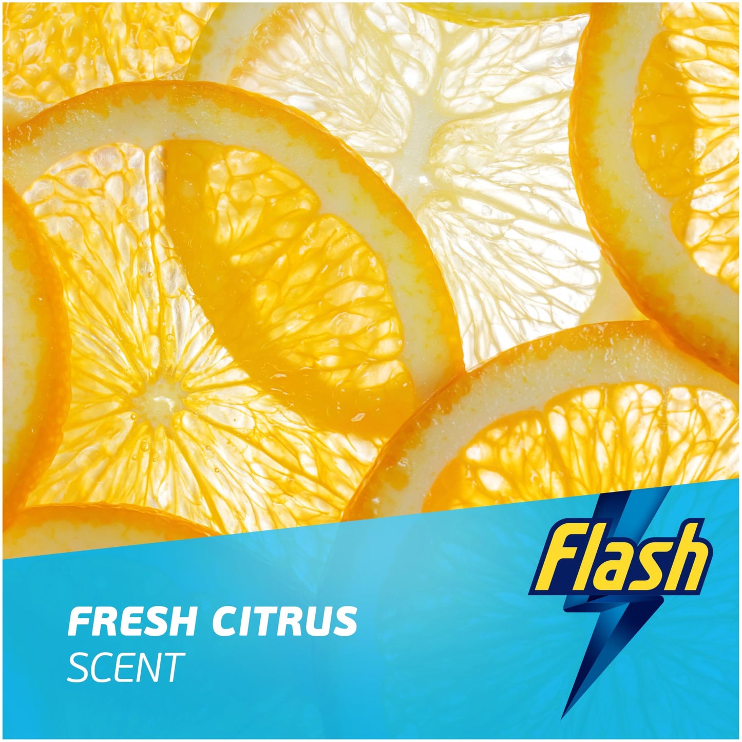 Flash Kitchen Cleaner Spray, 8 Litres (800 ml x 10), Kitchen Cleaning, Citrus Fresh