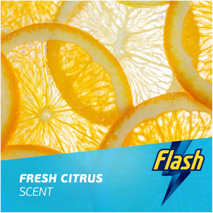 Flash Kitchen Cleaner Spray, 8 Litres (800 ml x 10), Kitchen Cleaning, Citrus Fresh