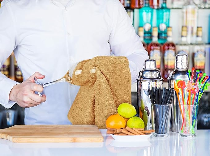 Utopia Towels Kitchen Bar Mops, 16 by 19 Inches, 100% Cotton Super Absorbent