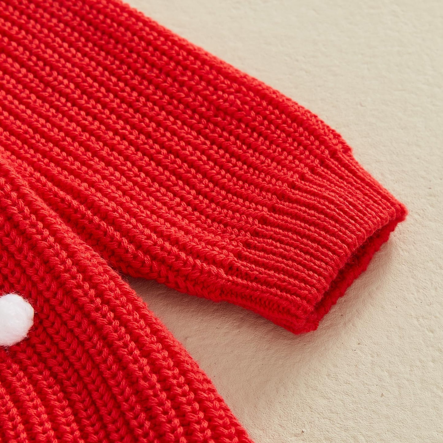 FYBITBO Baby Christmas Sweater Newborn Infant Girl boy Knit Sweater Romper Pullover Sweatshirt Onesie Fall Winter Clothes (Red Holly Jolly,0-3 Months)