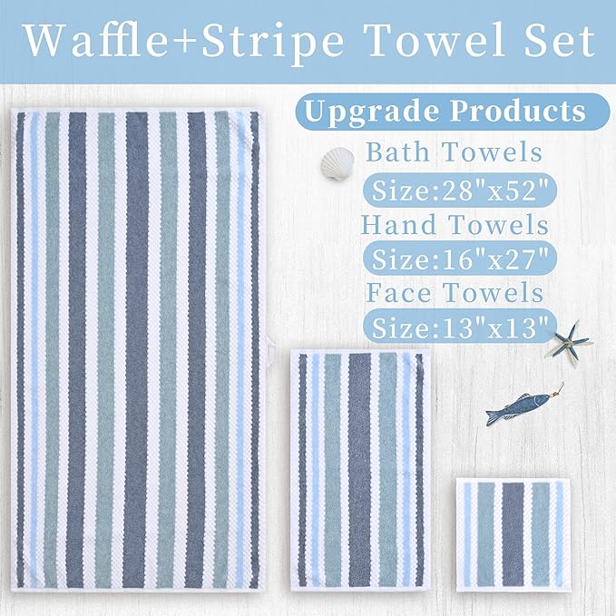 Waffle Towels for Bathroom