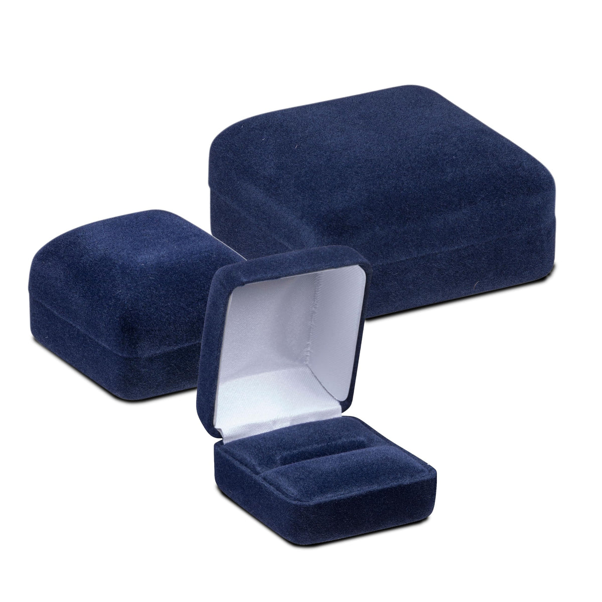 ALLUREPACK Luxury Rounded-Top-Velvet Bracelet Box for Women & Men – Jewelry Gift Box Ideal for Bracelet Case, Necklace, Chain – Bracelet/Necklace Box with Satin Inner Top and Matching Interior