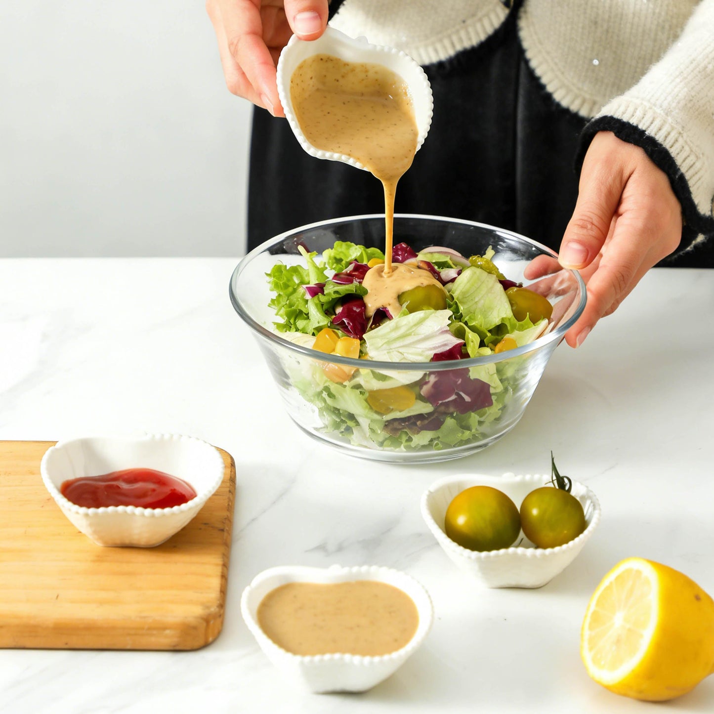 UIBFCWN 12 Pack Ceramic Dipping Bowls, 2oz Soy Sauce Dishes, White Dipping Sauce Bowls/Dishes, Pinch Bowls, Small Dip Bowls Set for Sauce, Side Dish, Condiments, Sushi, Ketchup, Charcuterie Boards