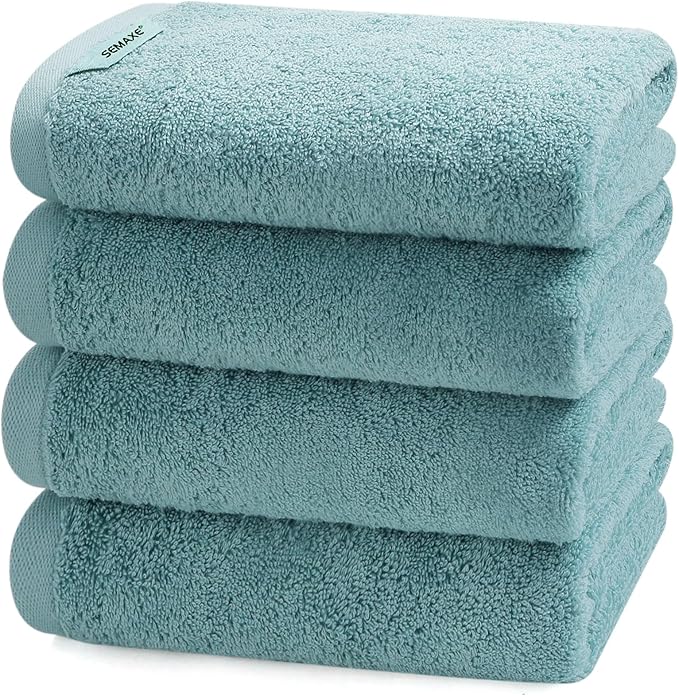 SEMAXE Bathroom Hand Towel, 100% Cotton Towels