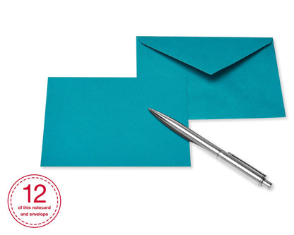 American Greetings Single Panel Blank Cards with Envelopes, Earthtone Colors (100-Count)