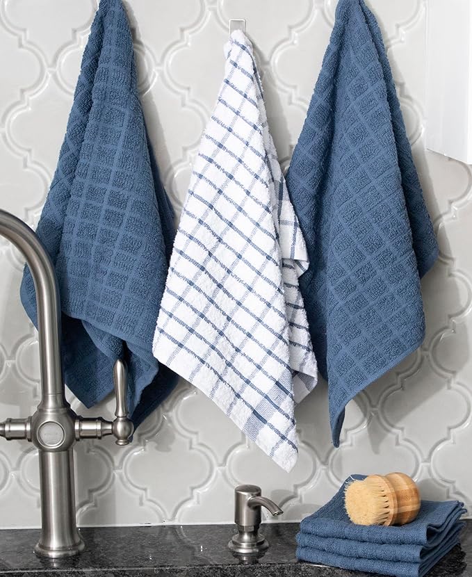 Ritz Premium Kitchen Towel and Dish Cloth Value Set: Highly Absorbent, Super