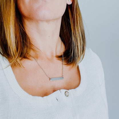 Camille Jane Necklace Personalized Kids Name Necklace Kids Names Bar Necklace Mom Personalized for Mom Necklace Kid's Names Mother's Day Jewelry Mother's Day Gift Mom CAMILLE-BAR